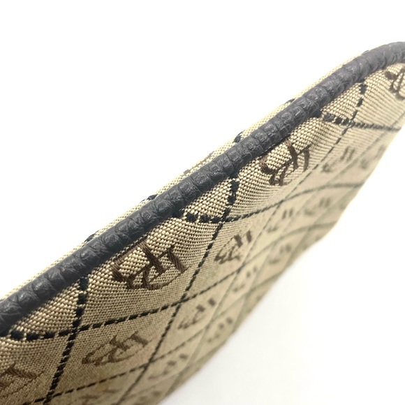 Dooney & Bourke Thin Tan Cloth Wallet Pouch - Picture 6 of 6